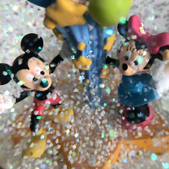 Hallmark’s WALT DISNEY 100th Musical Birthday Snow Globe Minnie Mickey - Picture 5 of 8